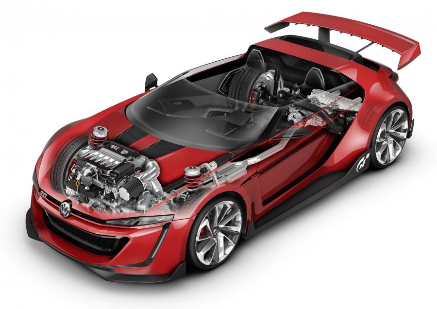 Схема Volkswagen Golf GTi Roadster Vision Gran Turismo 2014 года  (фото 4 из 35)
